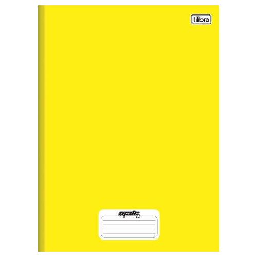 Caderno brochura amarelo